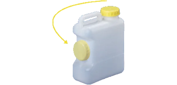 Weithals-Kanister 10 l mit Deckeldepot