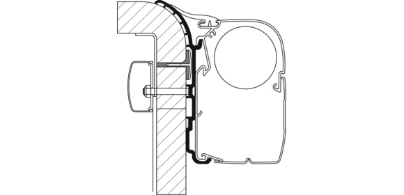 Adapter Bürstner 500 cm