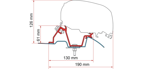 Adapter F80-F65 MBS