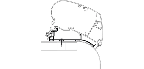 Adapter Hymer Roof-Nova 400 cm