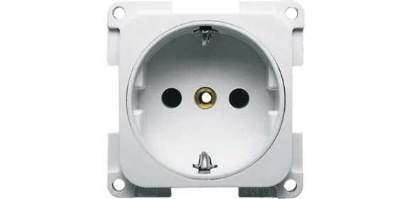 SCHUKO-Steckdose braun