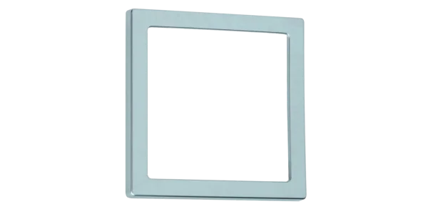 Abdeckrahmen silber, 1-fach