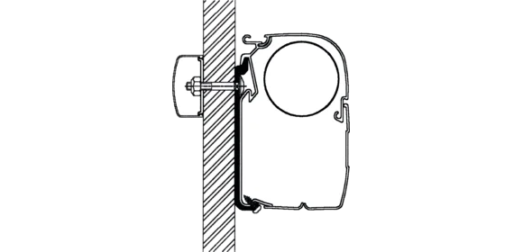 Flach-Adapter Serie 5, 350 cm