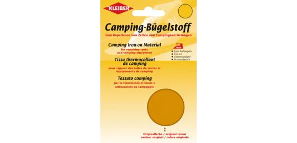 Camping-Bügelstoff rohweiss