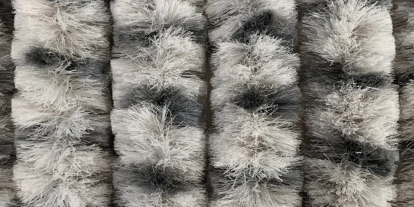 Flauschvorhang 100 x 200 cm hellgrau