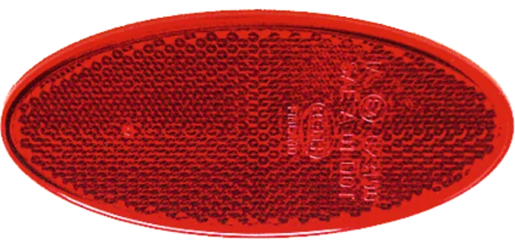 Rückstrahler oval rot selbstklebend
