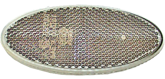 Rückstrahler oval weiß selbstklebend