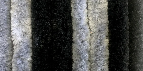 Flauschvorhang 70 x 205 cm hgrau-dgrau