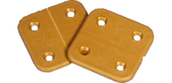 Kunststoff-Scharnier braun (4er-Pack)