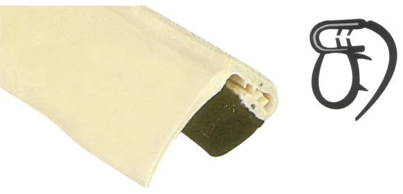 Kunststoff-Profil creme (per m)