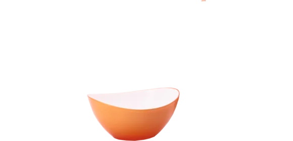 Salatschale klein 2-farbig, orange