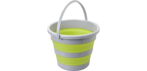 Faltbarer Eimer Drum 10 grün-grau