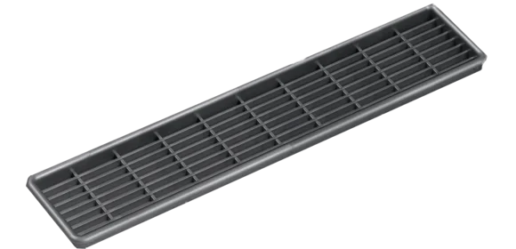 Lüftungsgitter silber 255 x 55 mm
