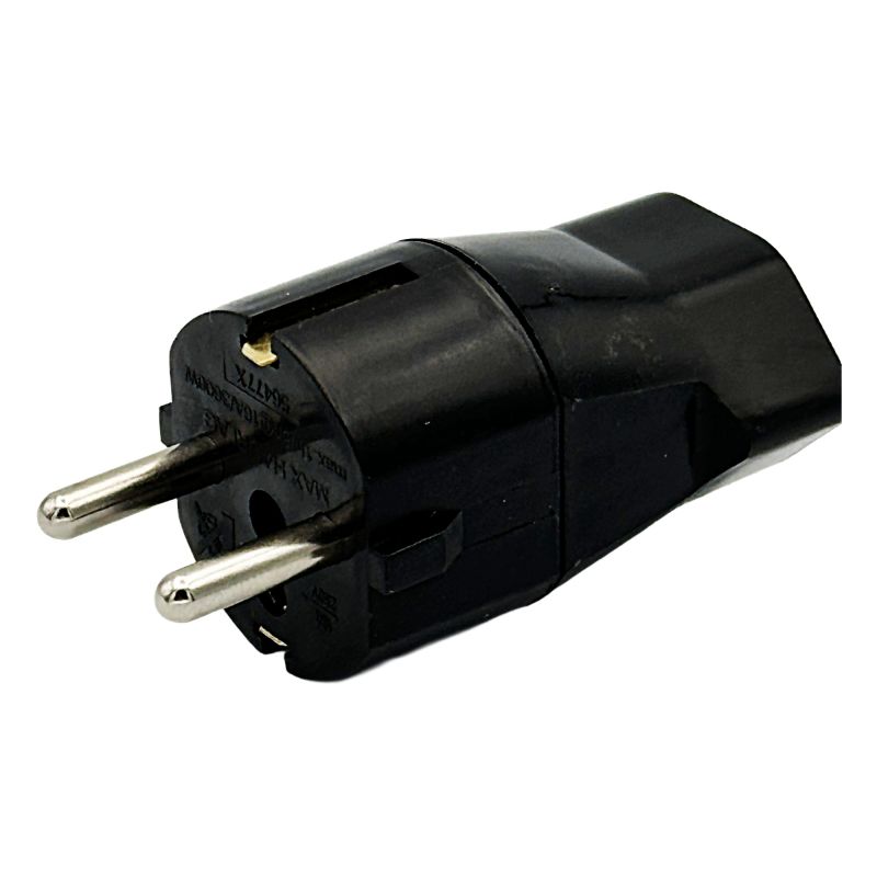 Offgridtec Fixadapter Schuko auf Typ 21 2-polig 16A schwarz für Powerstations