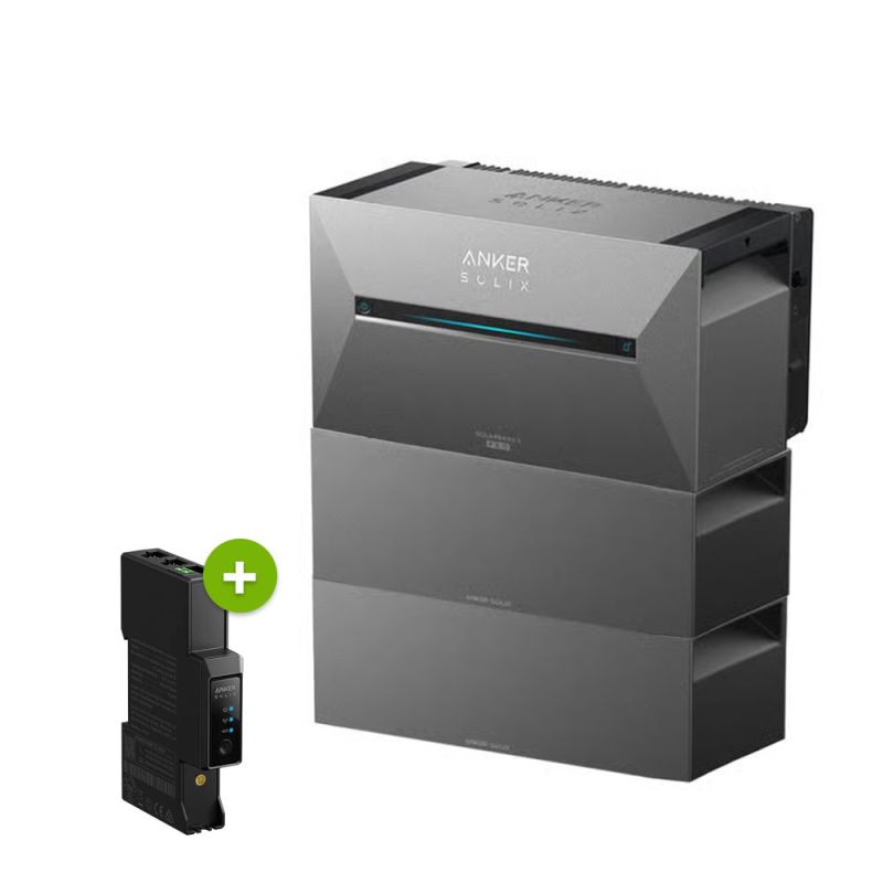 Anker 10,75kWh SOLIX 3 E2700 PRO All-in-One Speichersystem und 3x BP2700 Erweiterungsakku inkl. Smart Meter