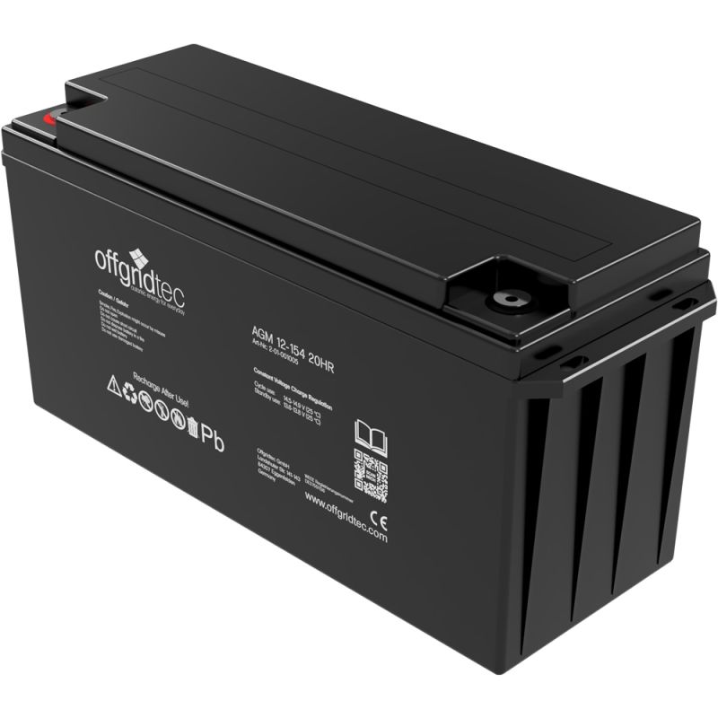 Offgridtec AGM 154Ah 20HR 12V Solar Batterie Akku extrem zyklenfest
