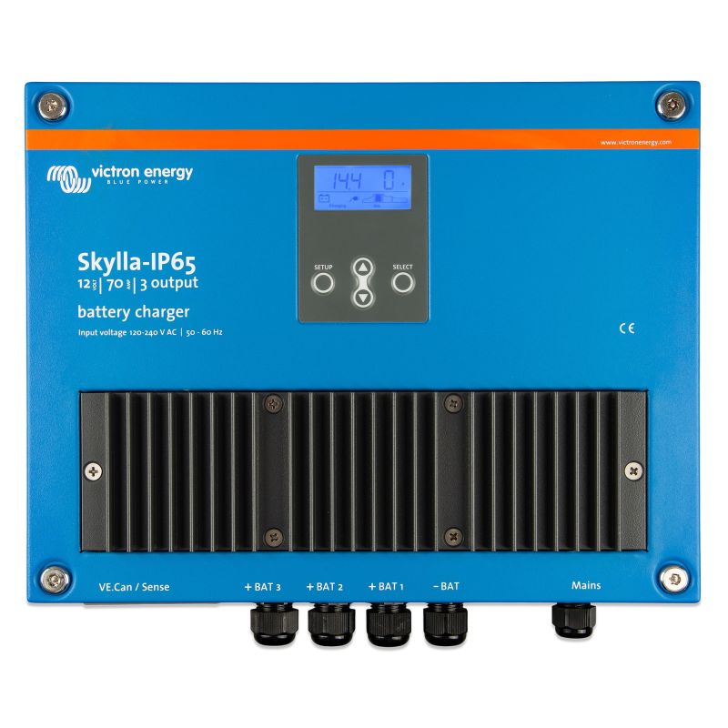 Victron Skylla-IP65 12/70(3) 120-240V 12V 70A Batterieladegerät mit 3 Ausgängen