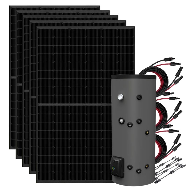 2,25kWp Solaranlage mit 200L Fothermo Boiler zur Warmwasseraufbereitung