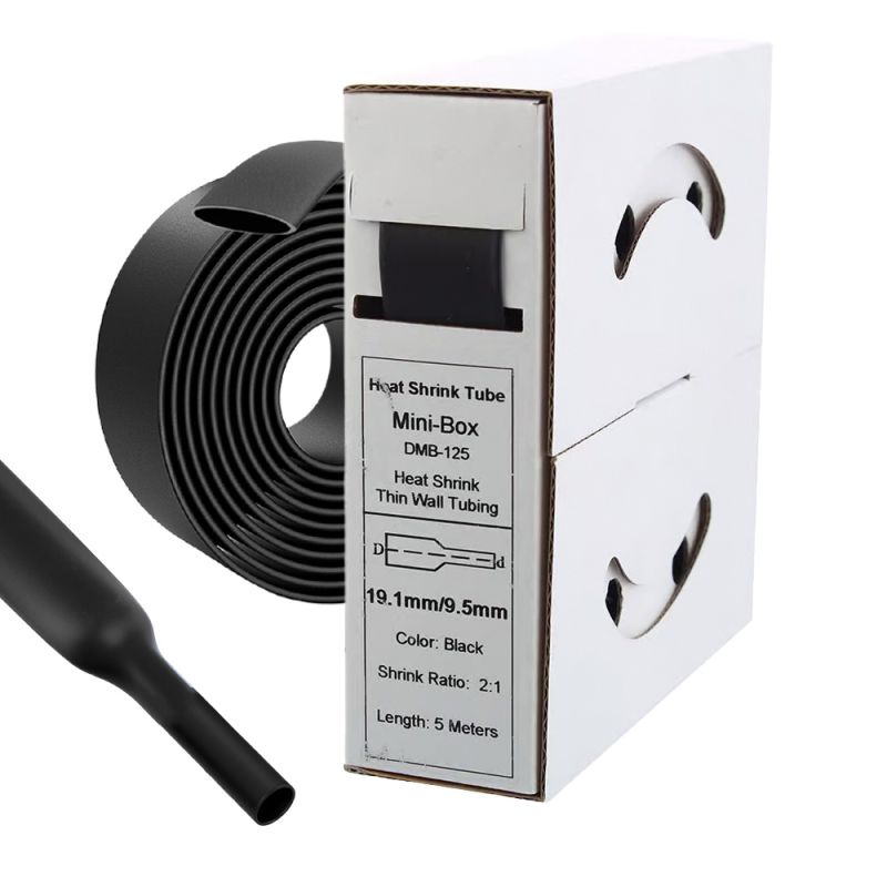 5 m Schrumpfschlauch 19,1 mm auf 9,5 mm Schwarz 2:1 – Offgridtec Kabelisolierung