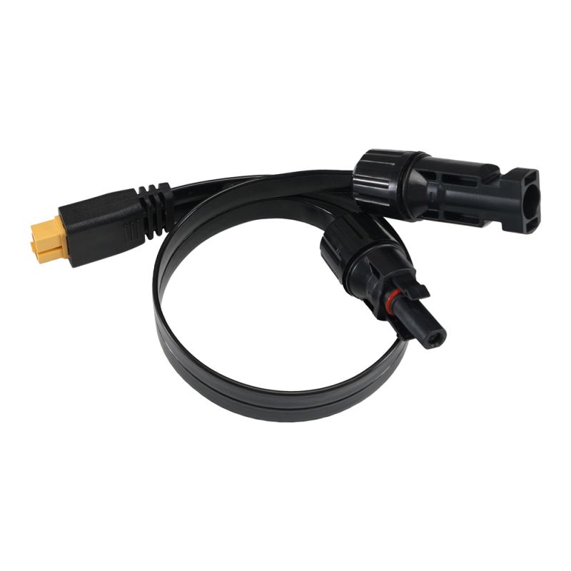 Offgridtec XT60 zu PV-Stecker 2,5m Flat Cable 4mm² Verbindungskabel (Super Flach)