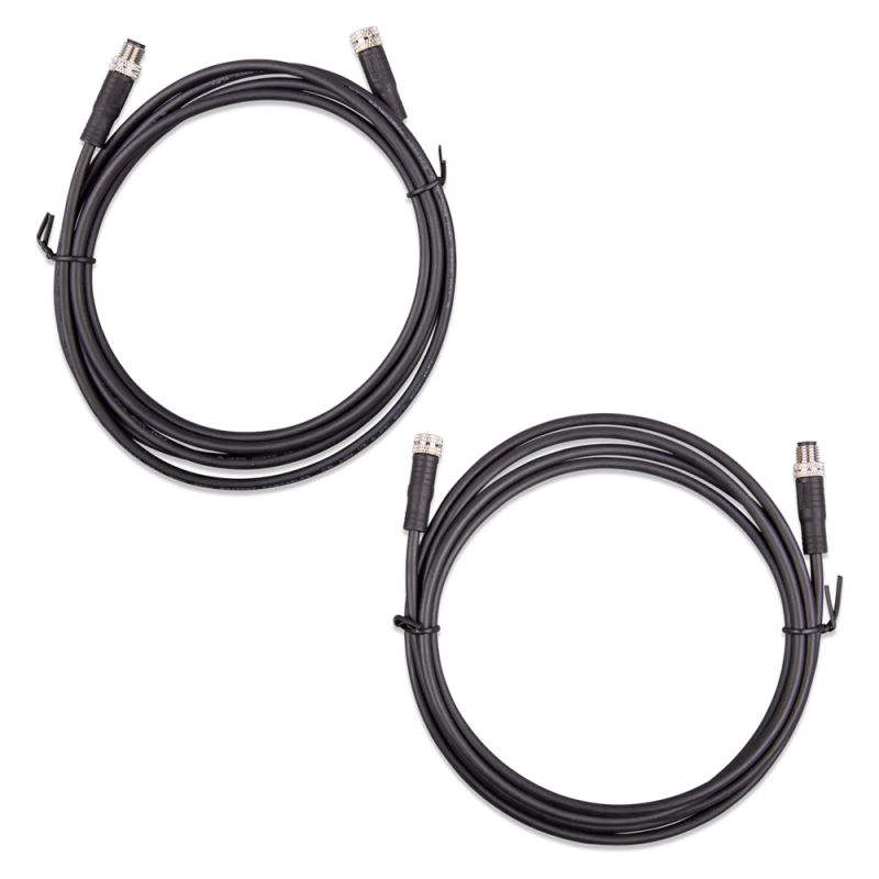 Victron M8 Rundsteckverbinder-Kabel 3-polig Male/Female 1?m – 2er-Set