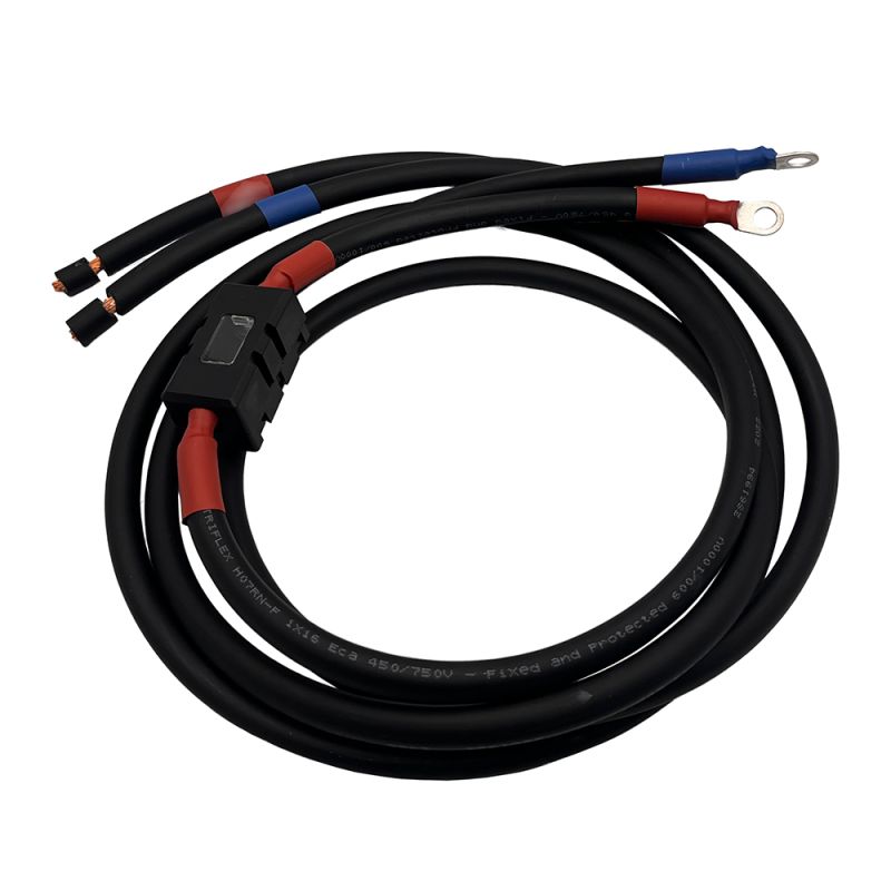 1,5m 16mm² Batteriekabel mit MIDI-Sicherungshalter Schraubklemmenanschluss auf M8