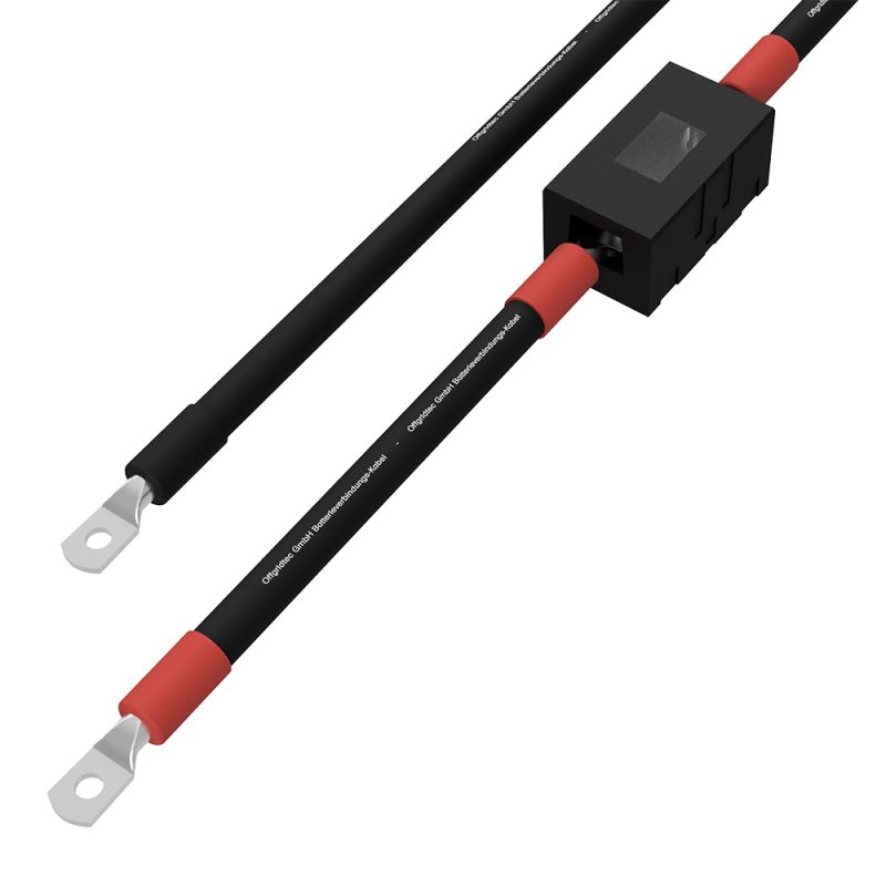 2,5m 10mm² Batteriekabel mit MIDI-Sicherungshalter Schraubklemmenanschluss auf M8