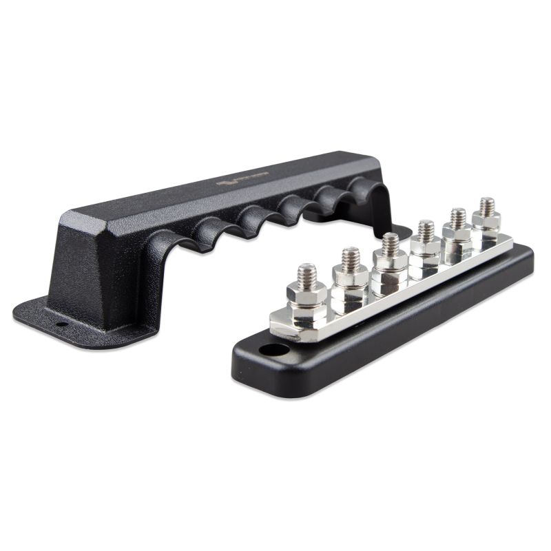 Victron Busbar 250A 6P mit Abdeckung – 6-polige Sammelschiene 70V DC