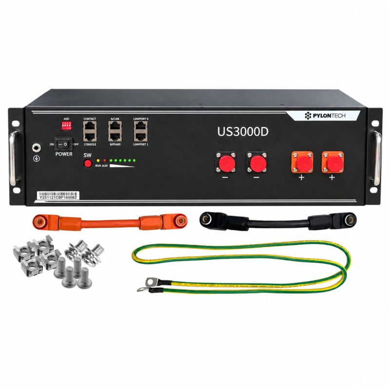 Pylontech US3000D 48 V LiFePO4-Batteriemodul mit 3,55 kWh