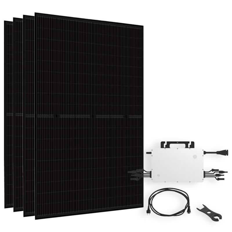 Offgridtec Solar-Direct 1800Wp Bifazial PV-Anlage mit HMS-1600-4T – 15m HMS-Anschlusskabel