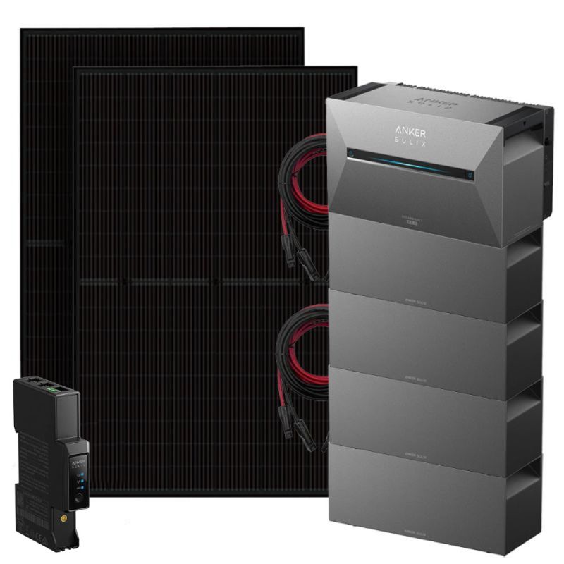 Anker 900W Solix 3 Balkonkraftwerk inkl. 13,44kWh Speicher E2700 BP2700 & Stromzähler