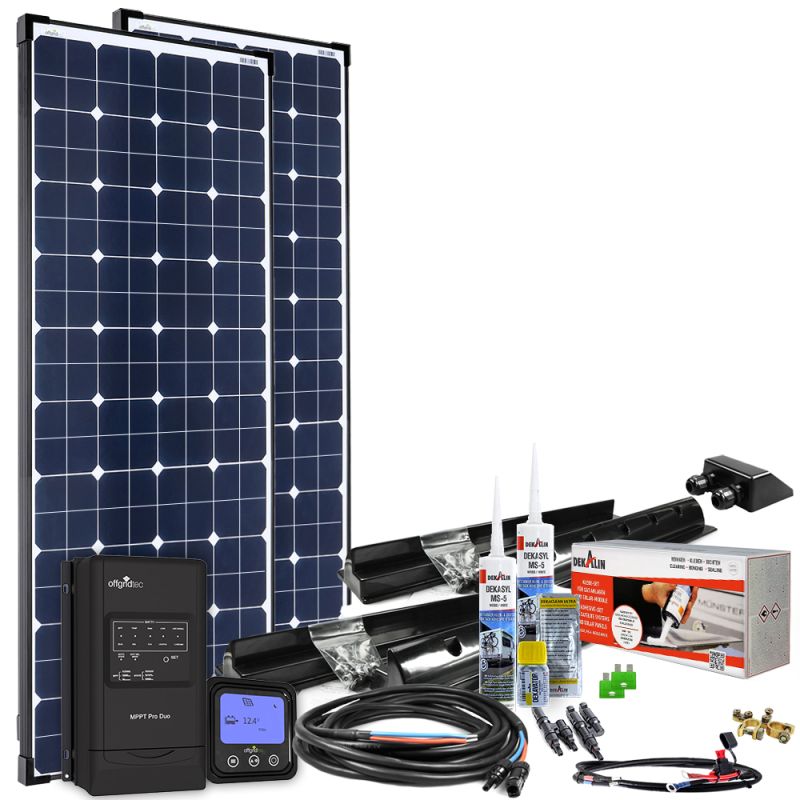 300W MPPT 12V Wohnmobil Komplettset EBL-Option