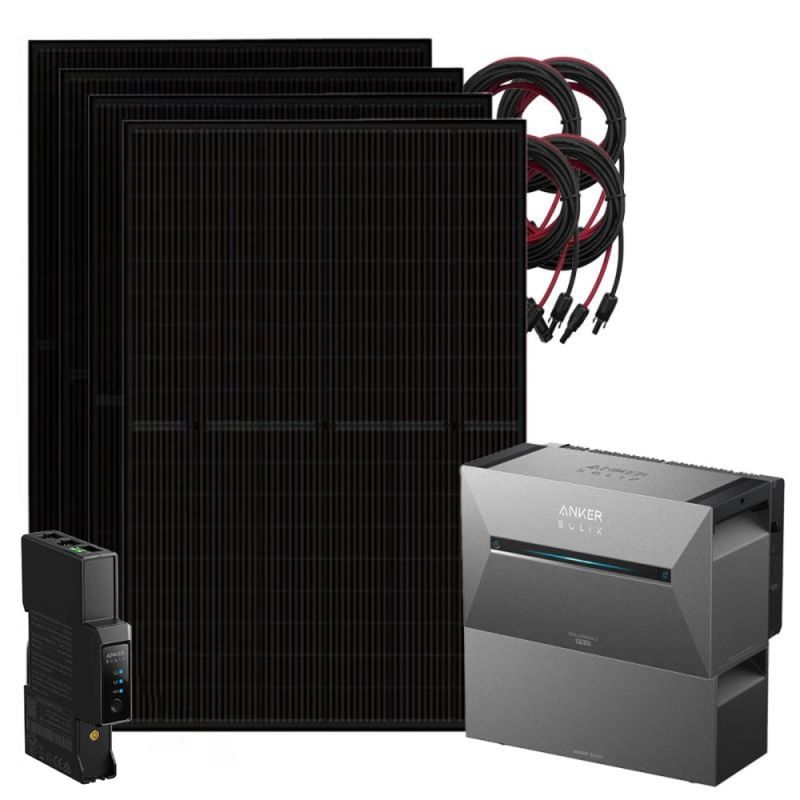 Anker 1800W Solix 3 Balkonkraftwerk inkl. 5,38kWh Speicher E2700 BP2700 & Stromzähler