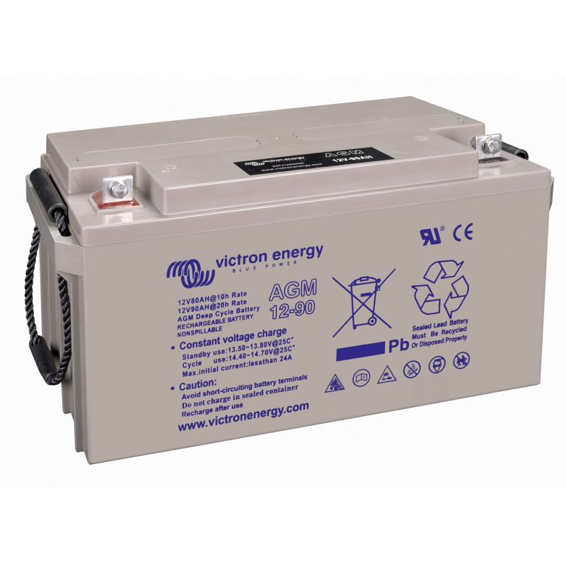Victron AGM Deep Cycle Batterie 12V 90Ah M6 – Zyklenfeste VRLA Batterie
