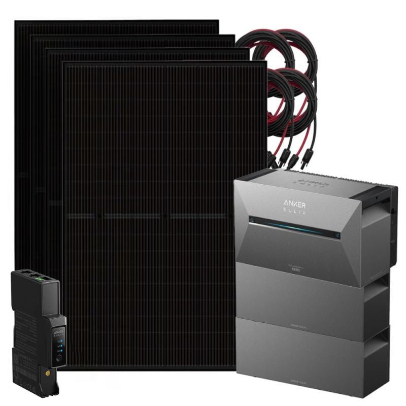 Anker 1800W Solix 3 Balkonkraftwerk inkl. 8,06kWh Speicher E2700 BP2700 & Stromzähler
