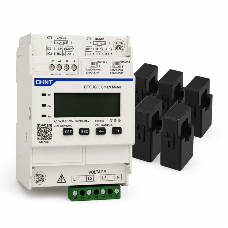 Growatt TPM-6CTA-C-100 Stromzähler 3-phasig 100A Smart Meter RS485