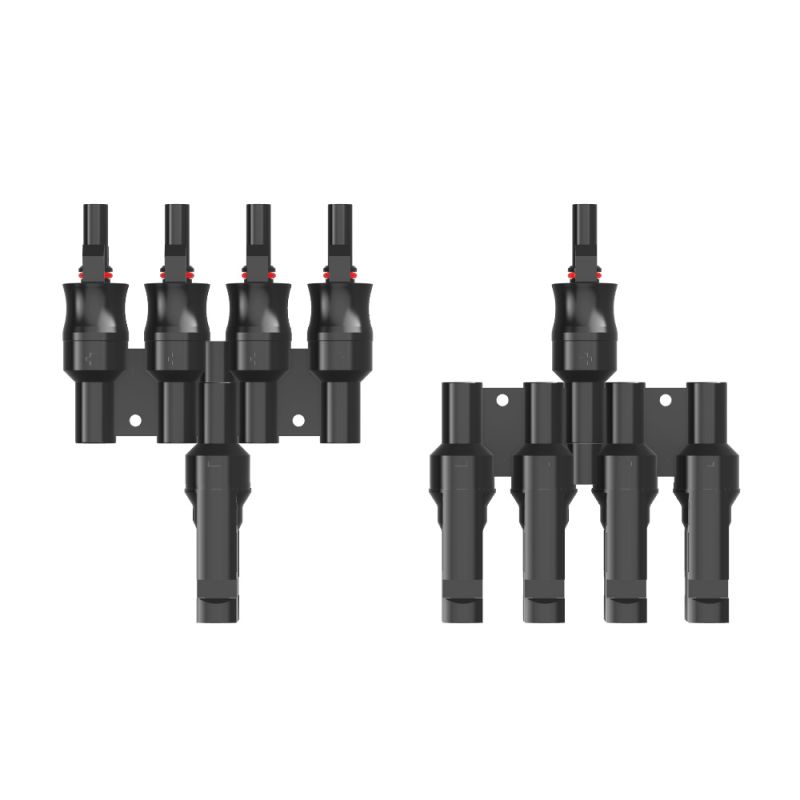 Offgridtec 4-fach Abzweigbuchsen T-Stecker Solarstecker (Paar)