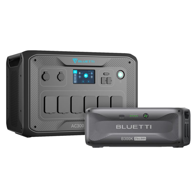 Bluetti AC300 2,7kWh Powerstation mit 1x B300K Speicher Home Backup 3000W