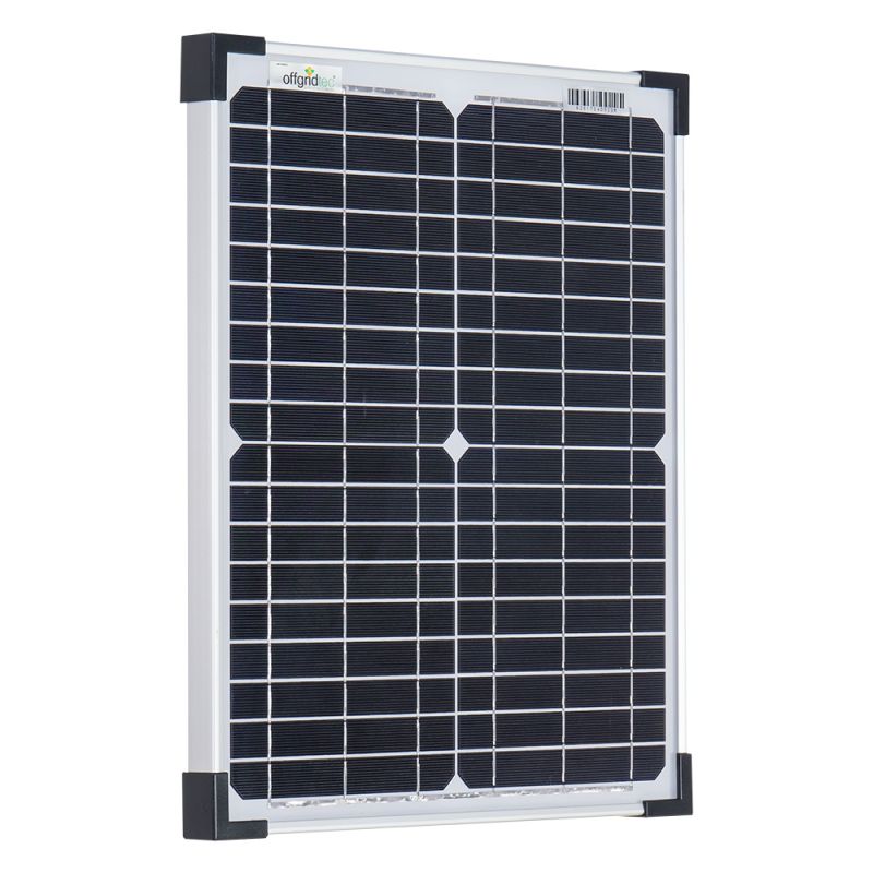 Offgridtec® 20W Mono Solarpanel 12V – Monokristallines Solarmodul