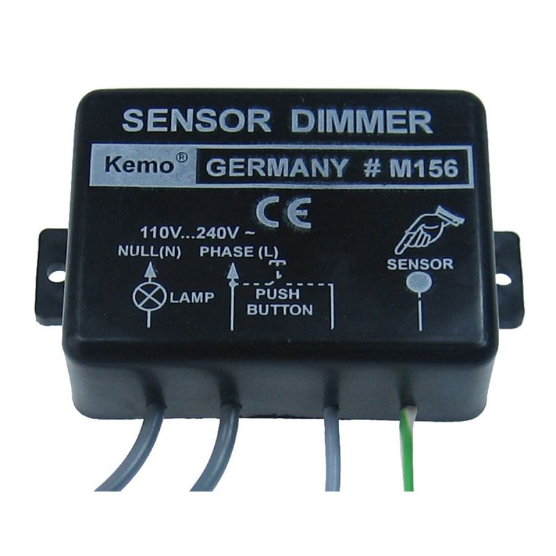 Kemo M156 Sensor-Leistungsregler 230 V/AC 1 kW – Dimmer für ohmsche und induktive Lasten